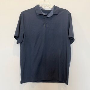 Champion Polo Shirt XL Blue Golf Performance Stretch Snap Duo Dry Casual Mens AZ